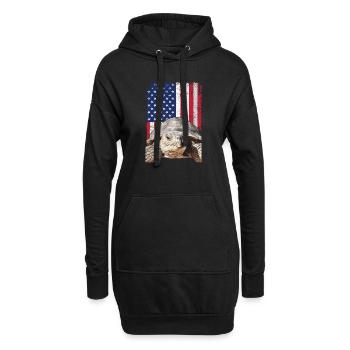 Certains meilleurs amis ne disent jamais un mot, Sulcata - Sweat-shirt à capuche long Femme - noir - Devant