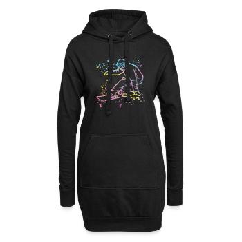 Snowboarder Snowboarding Snowboard - Sweat-shirt à capuche long Femme - noir - Devant
