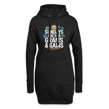Prepared Squad Planificateur de repas Organisation alimentaire - Sweat-shirt à capuche long Femme - noir - Devant