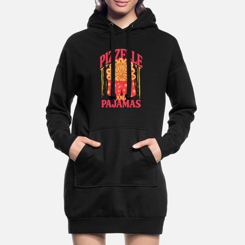 Biscuit gaufré Pizzelle et pyjama Sweat-shirt à capuche long Femme