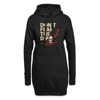 N’ayez pas peur du trader dip stock - Sweat-shirt à capuche long Femme - noir - Devant