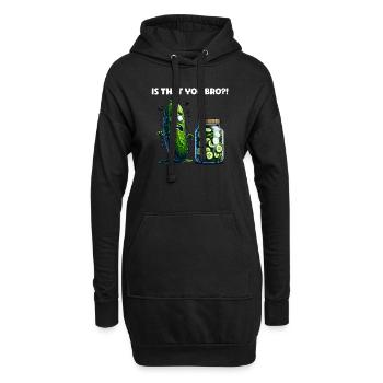 C’est toi mon frère ?! Cornichon de concombre Amateurs de concombre - Sweat-shirt à capuche long Femme - noir - Devant