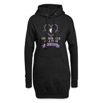 Néo-initié Parent Pride Preemie Warrior Nouveau-né - Sweat-shirt à capuche long Femme - noir - Devant