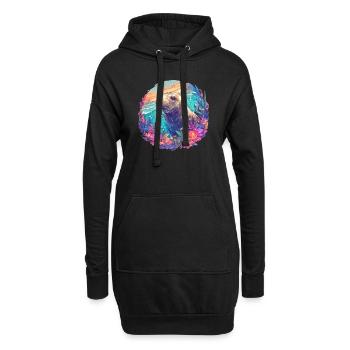Lions de mer Lion de mer - Sweat-shirt à capuche long Femme - noir - Devant