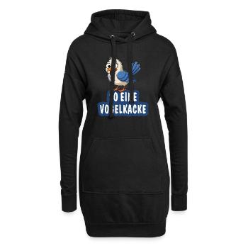 SO EINE VOGELKACKE - Hoodie-Kleid - Schwarz - Vorne