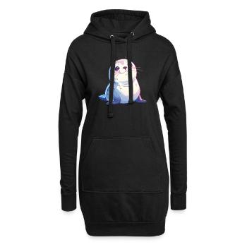 Robben Robbe - Hoodie-Kleid - Schwarz - Vorne