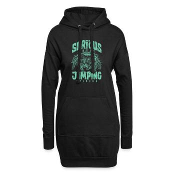 Serious About Jumping Spiders Pet Spider Owner - Hoodie Dress - black - Front