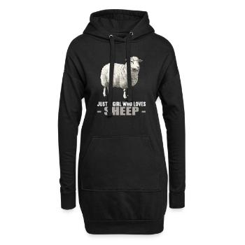 Mouton Mouton - Sweat-shirt à capuche long Femme - noir - Devant
