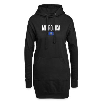 Mitrovica, Kosovo - Sweat-shirt à capuche long Femme - noir - Devant