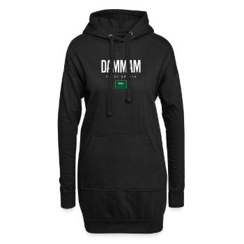Dammam Saudi-Arabien - Hoodie-Kleid - Schwarz - Vorne