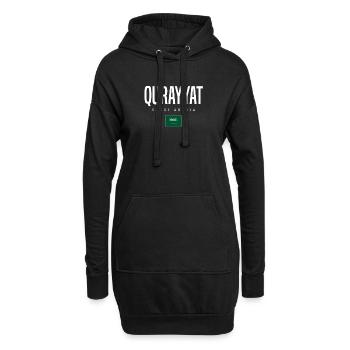 Qurayyat Saudi-Arabien - Hoodie-Kleid - Schwarz - Vorne