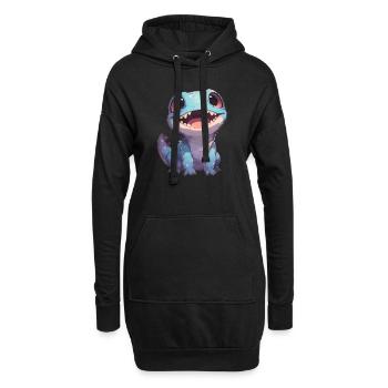 Scinque Skinke - Sweat-shirt à capuche long Femme - noir - Devant