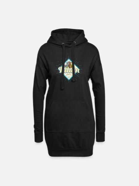 Tulum Mexiko Maya Castillo Yucatan Souvenir - Hoodie-Kleid - Schwarz