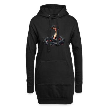 Serpents Serpent - Sweat-shirt à capuche long Femme - noir - Devant