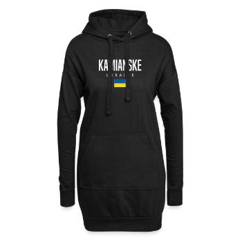 Kamianske Ukraine - Hoodie Dress - black - Front
