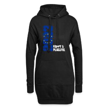 Freiheit Für Die ganze Menschheit - Hoodie-Kleid - Schwarz - Vorne