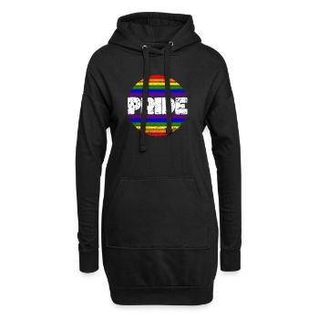 Pride LGBT Liebe gewinnt, wir sind queer und stolz - Hoodie-Kleid - Schwarz - Vorne