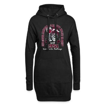 72. Geburtstag 1951 72er Guter Jahrgang - Hoodie-Kleid - Schwarz - Vorne