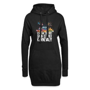 Cologne Kölle Carnaval Gebützt Kölle Alaaf Jeck Party - Sweat-shirt à capuche long Femme - noir - Devant