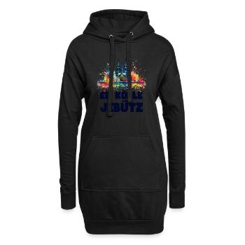 Köln Kölle Karneval Gebützt Kölle Alaaf Jeck Party - Hoodie-Kleid - Schwarz - Vorne