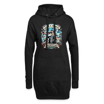 Le meilleur ornithologue du monde Okay Birdwatcher - Sweat-shirt à capuche long Femme - noir - Devant
