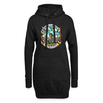 Le meilleur ornithologue du monde Okay Birdwatcher - Sweat-shirt à capuche long Femme - noir - Devant