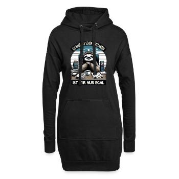 lustiger faLustiger Faultier Spruch Ich Habe Das S - Hoodie-Kleid - Schwarz - Vorne