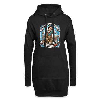Einmal Mit Profis Arbeiten lustiger Maler-Meister - Hoodie-Kleid - Schwarz - Vorne