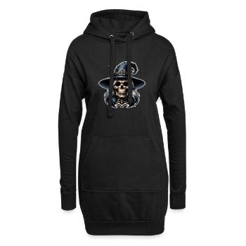 In einer Welt voller Prinzessinnen sei eine Hexe - Hoodie-Kleid - Schwarz - Vorne