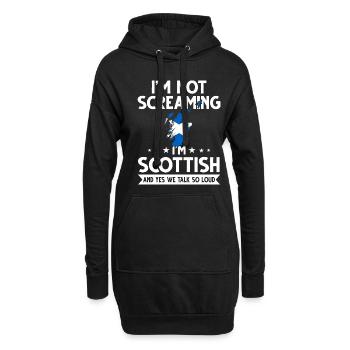 Cadeau de vacances Ecosse Ecosse - Sweat-shirt à capuche long Femme - noir - Devant
