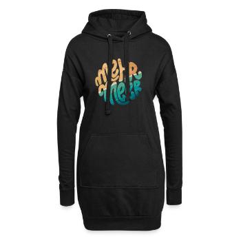 plus de mer - Sweat-shirt à capuche long Femme - noir - Devant