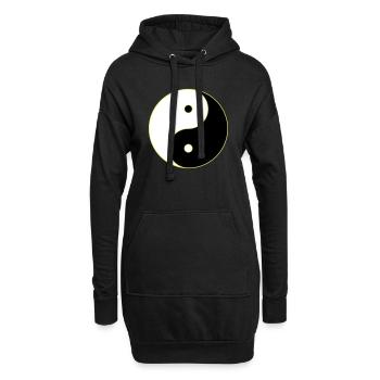 Yin Yang - Hoodie Dress - black - Front
