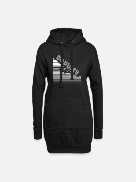 bouldern - Hoodie-kjole - sort