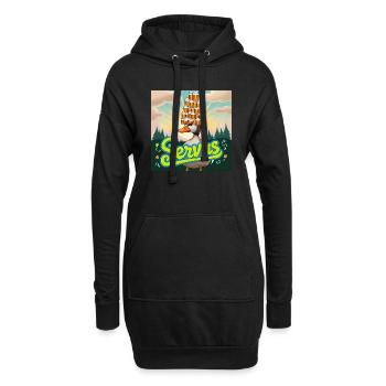 Servus meine Enteeen - Hoodie-Kleid - Schwarz - Vorne