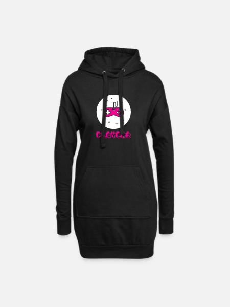 Gamer 2 - Duo Player 1 & 2 Liebe Geschenk Paar - Hoodie-Kleid - Schwarz