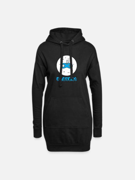 Gamer 1 - Duo Player 1 & 2 Liebe Geschenk Paar - Hoodie-Kleid - Schwarz
