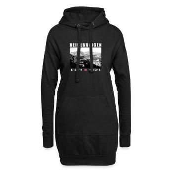 Reinebringen auf den Lofoten in Norwegen - Hoodie-Kleid - Schwarz - Vorne