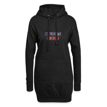 Coding Hero - héros de la programmation - Sweat-shirt à capuche long Femme - noir - Devant