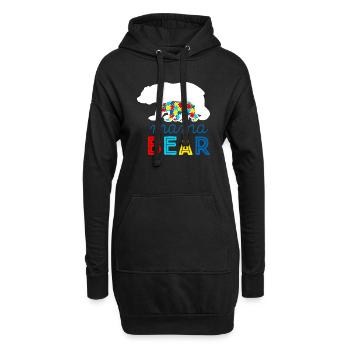 Autisme autiste ADHD mère maman asperger cadeau - Sweat-shirt à capuche long Femme - noir - Devant