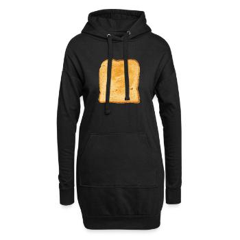 Toast ... Juste du pain grillé - Sweat-shirt à capuche long Femme - noir - Devant