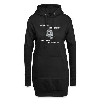 Finanzamt Verwaltung Büro Humor - Hoodie-Kleid - Schwarz - Vorne