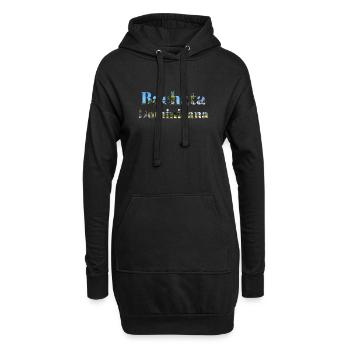 Bachata Dominicana cadeau danse Latinos Latines - Sweat-shirt à capuche long Femme - noir - Devant