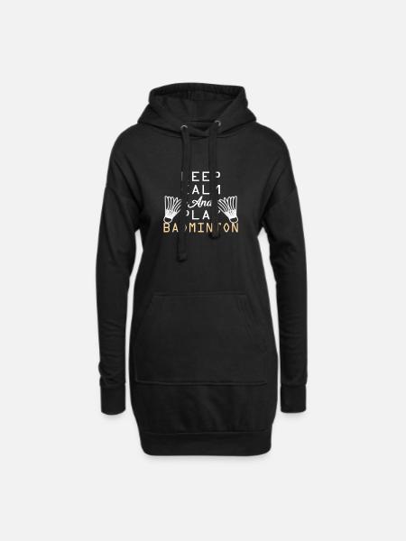 Badminton shirt - Hoodie Dress - black