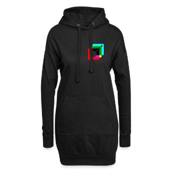 Instagram 3D - Sweat-shirt à capuche long Femme - noir - Devant