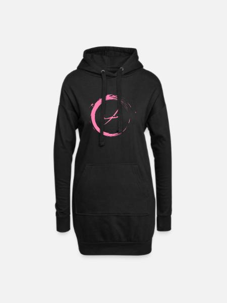 Segelflugzeug - Hoodie-Kleid - Schwarz