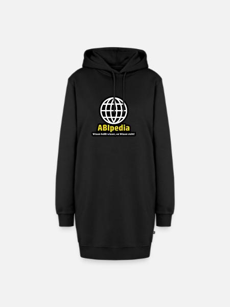 Abipedia Abitur Spruch - Hoodie-Kleid - Schwarz