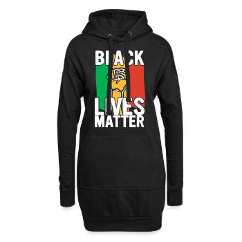 Black History Month Black History - Hoodie-Kleid - Schwarz - Vorne