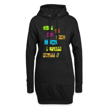 Mach es wie eine Möwe scheiß Drauf - Hoodie-Kleid - Schwarz - Vorne