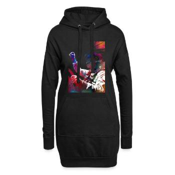 Course automobile #racing #sport - Sweat-shirt à capuche long Femme - noir - Devant