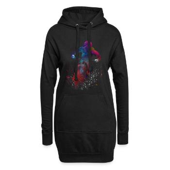 Art du sport automobile #motor #sport - Sweat-shirt à capuche long Femme - noir - Devant